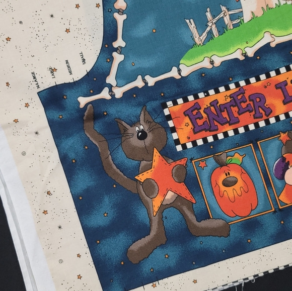 Cut & Sew Vest Fabric Panel ENTER IF YOU DARE - Picture 4 of 16